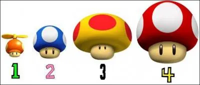 Classez ces champignons du plus petit au plus grand !