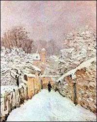 Qui a peint La neige  Louvecienne ?