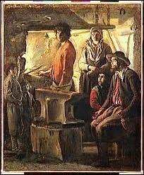 Qui a peint 'La forge' ?