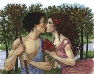 Quel roman grec de Longus conte une idylle entre deux adolescents recueillis par des bergers ?