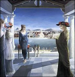 Quel peintre belge a ralis 'La terrasse' ?