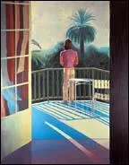 Quel peintre britannique a ralis 'Sur la terrasse' ?