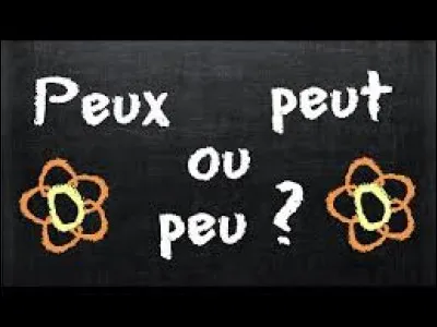 Quelle phrase doit-on compléter par ''peu'' puis ''peut'' ?