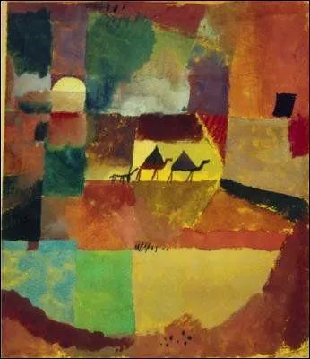 Qui a peint Deux dromadaires avec un singe ?