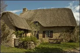 Une chaumire construite au 18me sicle dans... .