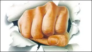 Le voyou a essayé de lui --------- des coups violents.