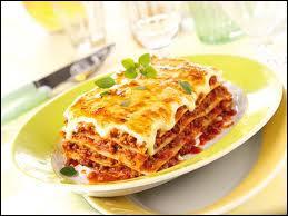 Quel ingrdient ne doit-on pas utiliser lors de la prparation des lasagnes ?