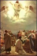 Dans la tradition chrétienne, quel évènement marque l'élévation au ciel de Jésus-Christ après sa résurrection, et la fin de sa présence sur Terre ?