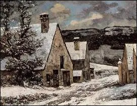 Qui a peint ' Sortie de village en hiver' ?