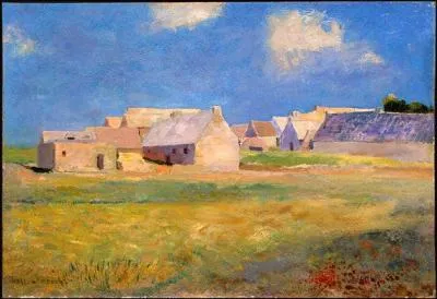 Quel peintre symboliste a ralis 'Village breton' ?