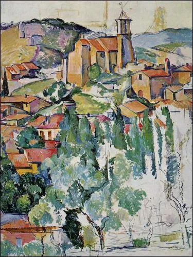 Qui a reprsent 'Le village de Gardanne' ?