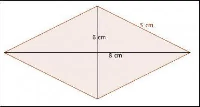 Quelle est l'aire de ce losange ?