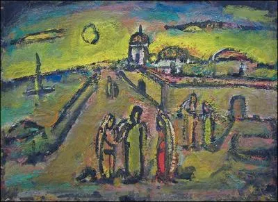 Qui a peint 'Village palestinien' ?