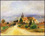 Qui a peint 'Le village prs de la mer' ?