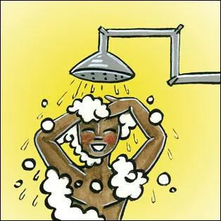 Il faut prendre une douche tous les jours.