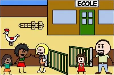 Lorsque j'arrive  l'cole, je dis :