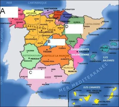 Quelle ville correspond  la lettre A ?