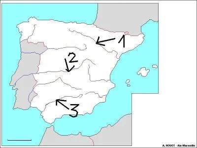 Quels sont les fleuves indiqus ci-dessous ?