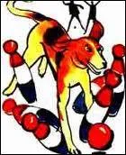 Quelle expression est synonyme d'arriver comme un chien dans un jeu de quilles' ?