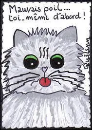 De mauvaise humeur :