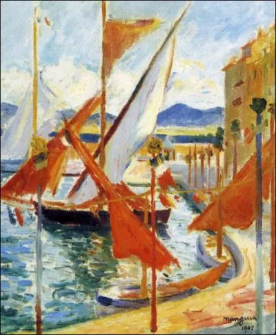 Qui a peint 14 juillet  Saint Tropez ct gauche ?