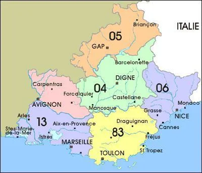 Quelle ville se situe dans le dpartement du 13 ? (voir la carte)