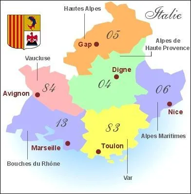 Quel est le dpartement de couleur verte ? (voir la carte)