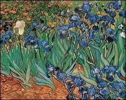 A qui doit-on cette toile intitule 'Iris', ralise en 1889, l'anne prcdant la mort du peintre ?
