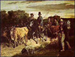 Qui a peint le tableau 'Les paysans de Flagey' ?