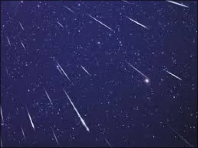 Les étoiles filantes n'ont rien à voir avec les étoiles. Ce sont des poussières qui sont vaporisées au contact de l'atmosphère. On a de grandes chances d'en voir pendant la nuit des étoiles. Durant quel mois a lieu cet événement ?