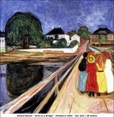 Qui a peint Filles sur un pont ?