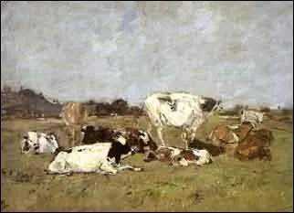 Qui a peint Vaches dans la vallée de la Touque ?