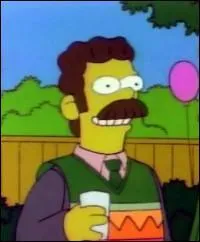 Comment s'appelle l'un des proches de Ned Flanders que l'on peut voir sur cette image ? Il parle avec un accent hispanique comme Ned.