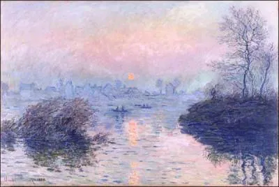 Qui a peint Soleil couchant sur la Seine  Lavacourt ?
