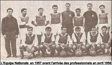 En quelle anne est jou le premier match de l'quipe d'Algrie de football ?