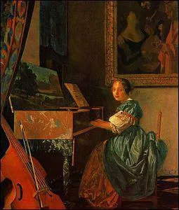 Qui a peint La dame au clavecin ?