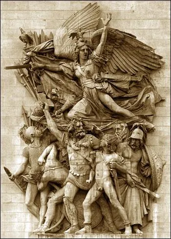 Sur quel monument parisien a t sculpte 'la Marseillaise' de Rude ?