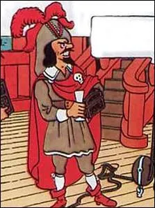 Cet homme tout de rouge vtu , il s'agit de ... .