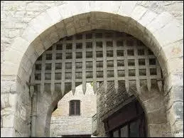 Comment s'appelle la partie mtallique qui s'abaisse  l'arrire du pont-levis ?