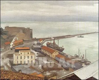 Qui a peint 'Le port de Bougie par temps gris' ?