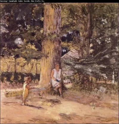 Qui a peint 'Les enfants au jardin' ?