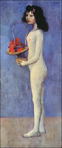 Qui a peint Fillette nue au panier de fleurs ?