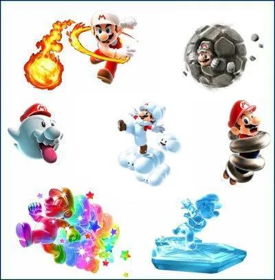 Quelles transformations retrouvent-on dans les deux Mario Galaxy ?