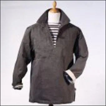 Blouse courte, de grosse toile, pour les marins et les pêcheurs :