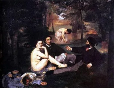 Cette oeuvre d'Edouard Manet fit scandale en 1862. Elle marque aussi le dbut de l'art moderne et une certaine libert des artistes  choisir leurs sujets. Retrouvez son titre :