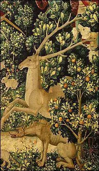 Que symbolise la hyne au Moyen-Age en Occident ?