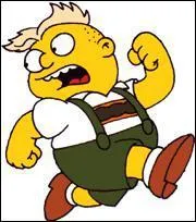 Comment s'appelle le correspondant allemand qui mange de l'amande, des bonbons, des sucettes et du chocolat suisse et qui court toujours quand il y a Homer Simpson car il a peur de lui ?