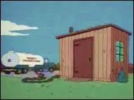 Il y a une personne qui habite dans cette cabane  l'cole, mais qui ?