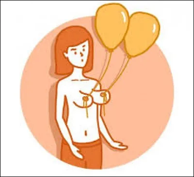 Madame, les années qui passent et le travail de la gravité terrestre font que votre poitrine n'a plus la tenue d'antan. À la plage, vous voulez encore faire illusion !? J'ai LA solution ! (Ça marche)