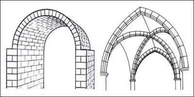 Entre ces 2 exemples de votes que l'on trouve dans les glises mdivales, laquelle est de style roman ?